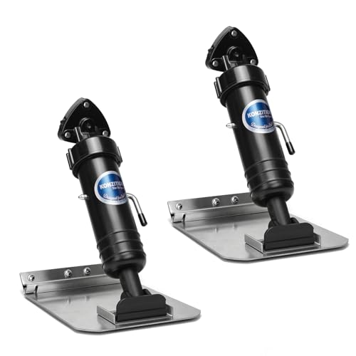 SLT6 Trim Tabs for boats Smoother Ride 6x8 Self-Leveling Trim Tab System for Boat Up to 16 Heavy-Duty Boat Trim Tabs to Eliminate Porpoising Improve Fuel Efficiency Easy to Install No Drilling