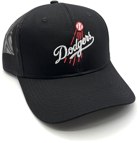 Gorra deportiva ajustable negra con logo bordado miniatura 1