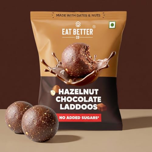 Image of Hazelnut-Chocolate Sugar-Free Laddu by Eat Better Co - 20gm