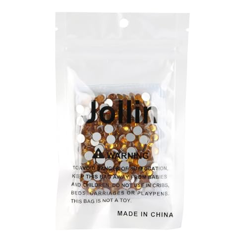 Image of Jollin Crystal Flatback Rhinestones Gems for Crafts 6.4mm SS30, Topaz | Glue Fix, 288pcs Glass Rhinestones for Bedazzling, Clothes, Tumblers, Nail Art, Shoes, Bags, Caps & Accessories Decoration