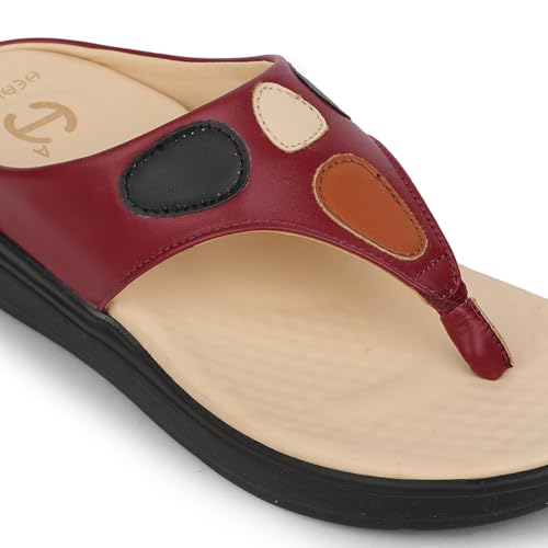 Image of Liberty Healers ZUBIE 2E Casual Slipper For Women With EVA Sole | Comfortable and Lightweight | Trendy Design PU Outolse| Durable Soft Insole | Stylish Footwear and Cushioned Footbed