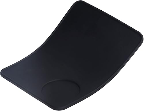 Miniatura 6 de Alfombrilla de silicona suave y flexible de grado alimenticio antideslizante para esquina de café, posavasos de café (negro)