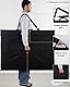 Nicpro Leichte Kunst Portfolio Tasche, 32 x 42 Zoll (81.3 x 107 cm), extragroß, mit abnehmbarem Schultergurt, Lederecken, Tragetasche für Kunstwerke, Leinwand, Poster, Skizzen und Zeichnungen