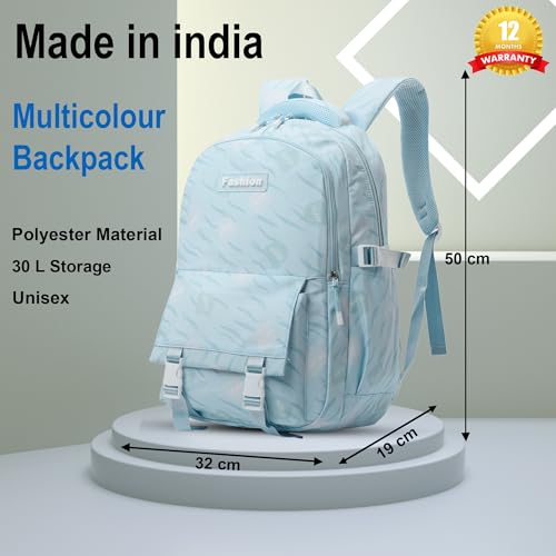 Image of Tinytot 30 Litre Japanese Korean Style School Bag Water-Resistant Laptop & Travel Backpack - Unisex Large 18 Inches Multipurpose Student Backpack for Boys & Girls, Men & Women