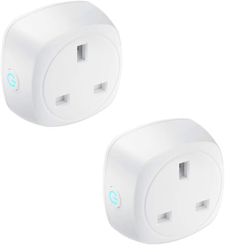 WiFi Smart Plug, Aoycocr Mini Smart Outlet Compatible with Amazon Alexa(Echo,Echo Dot), Google Home and IFTTT, No Hub Required, Smart Life App Energy Monitoring, Timer and Remote Control, 2 Pack