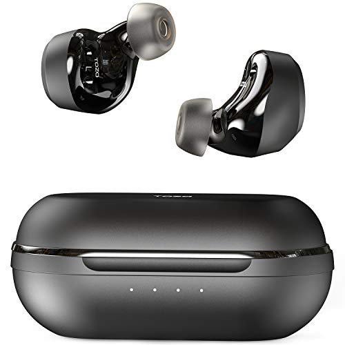 TOZO NC9 Wireless Earbuds ANC Active Noise Cancelling Headphones Touch Control Bluetooth 5.0 in Ear TWS Stereo Earphones with Charging Case, Built in Mic Headset Premium Deep Bass for Sports,Black