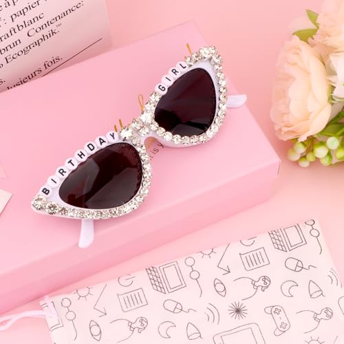 Semato Birthday Gifts for Women Birthday Sunglasses Birthday Cat Eye Sunglasses for Happy Birthday Gifts4