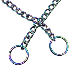   Rainbow-Colour-Dog-Choke-Collar-Slip-P-ChainHeavy-Chain-Dog-Metal-Training-Choke-Collars-Adjustable-Weather-Proof-Alloy-Steel-Necklace-for-Small-Medium-Large-Dogs-3XL