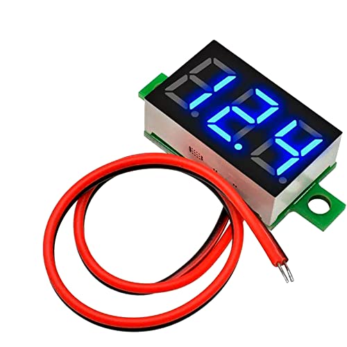 Image of DC Voltmeter Indicator /TESTER - DC 3.5-30V, LED Display Panel Digital Voltage meter for Electrical, Computers, Electronics, Home, Industrial Equipment's (BLUE, PACK OF 1)