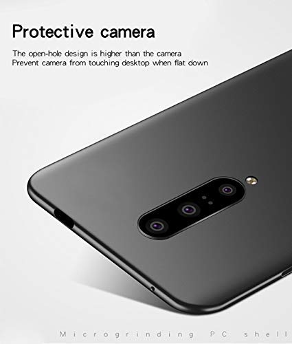Image of Mobile Back Cover Case for OnePlus 7 Pro (Silicone Case|CameraProtection|Black SC1510)