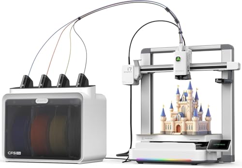 Image of 3IDEA Creality SPARKX I7 Combo 3D Printer, Multi Color with CFS Lite AI Photo to 3D Printing 500mm /s High Speed Auto-Leveling RGB Light 95% Pre-Assemble Essential Parts Low Noise 10.24x10.24x10 inch