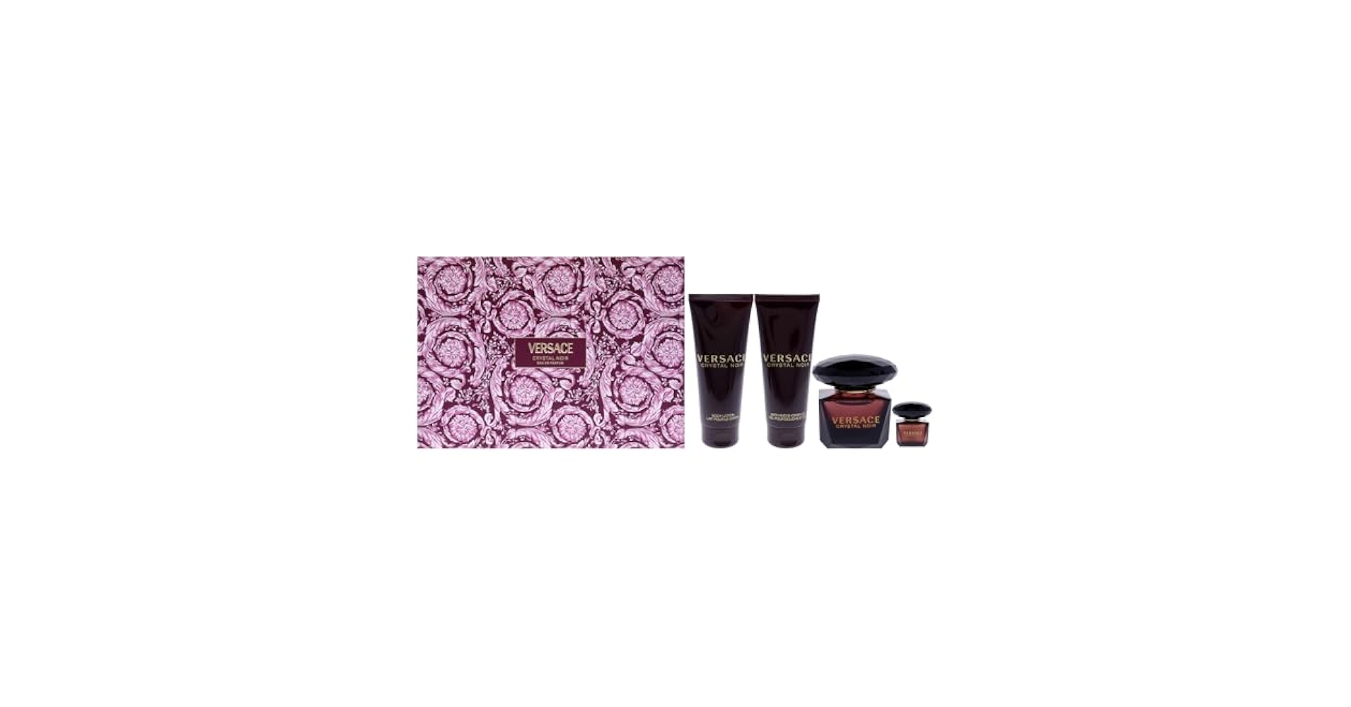 Versace クリスタル　ノワール３点セット！ ！！夢！！ Versace Crystal Noir Perfume Gift Set for Women, 3 Pieces