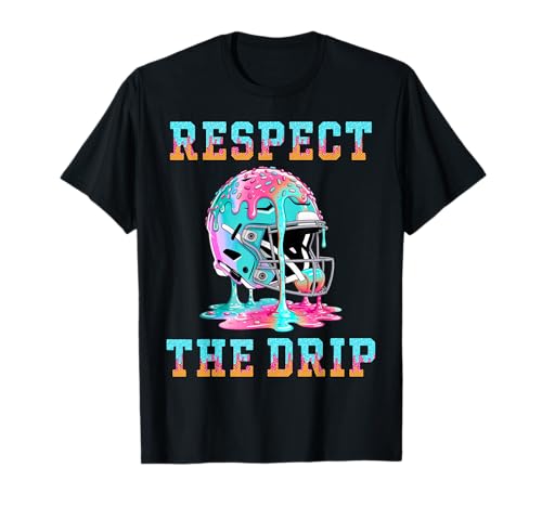 Football Stuff Drip Kids Birthday Gifts Boys 8-12 10-12 Team T-Shirt