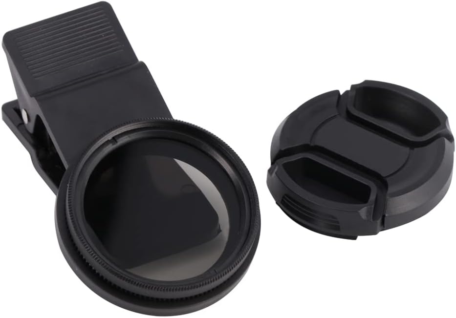 37mm CPL Polarized Phone Camera Lens, Universal Clip On CPL Phone Filter Lens, Anti-Glare Camera Lens HD Optical Glass Polarized Lens for iPhone Samsung Most Phones