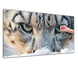 【PEINTURE DIAMANT À FORAGE COMPLET】: Les diamants couvrent toute la toile, les forages complets offrent plus de couches et de réalisme. Les surfaces des diamants sont lisses et délicates avec plusieurs facettes, brillantes et dotées d'une bonne réfraction. L'effet est réaliste et tridimensionnel