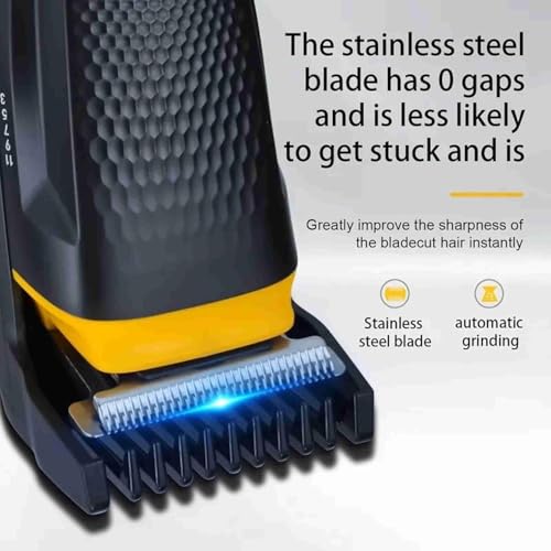 Image of Umite Chef Rechargeable Hair Trimmer for Men | Beard & Mustache Grooming Kit with Precision Blades, Adjustable Comb, USB Charging, Cordless Professional Hair Clipper