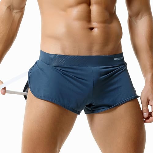 Mens Boxers Shorts with Mesh Inner Thongs Breathable and Quick Dry Men Sports Underwear Boxer Briefs4
