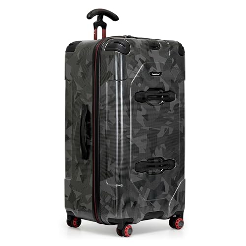 Image of Traveler's Choice Maxporter II Polycarbonate Hardside Trunk with Spinner Wheels, Gray Camo, 31-Inch Large Trunk
