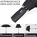 DORRISO Hombres Mujer Automático Plegable Paraguas Grande Compacto Portátil Viajar Paraguas Antiviento...