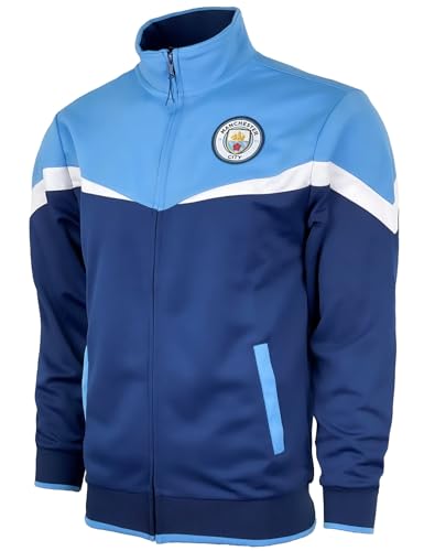 Boy's Manchester City Jacket With Zipper pockets, Licensed M. City Performance Track Jacket For Kids4