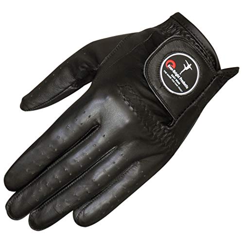 Gants de golf en cuir noir XL Ever-Bright OptiColor pour homme gaucher ou droitier