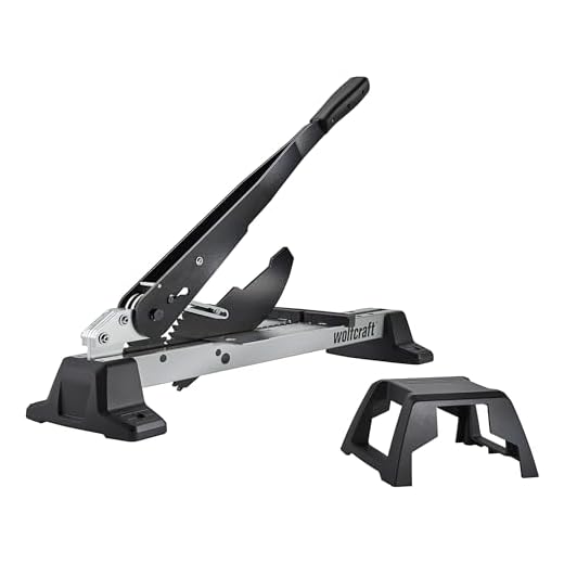 wolfcraft I Vinyl- und Laminatschneider VLC 1000 I 6940000 I für Vinyl, Laminat & Designböden I bis 14 mm Materialstärke & 370 mm –breite I auch für Dielen mit integrierter Trittschalldämmung