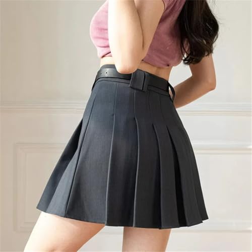 Women High Waist A-Line Pleated Mini Skirt Korean Style Suit Short Skirts4