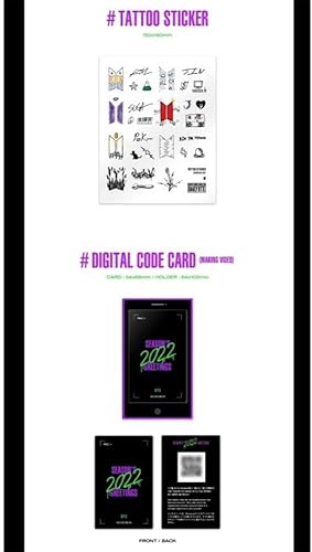 Miniatura 5 de [WEVERSE] BTS 2022 Season's Greetings+Culture Regalo coreano (calcomanías decorativas, tarjetas fotográficas)