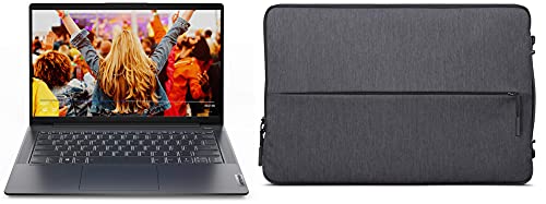 Image of Lenovo IdeaPad Slim 5 AMD Ryzen 7 5700U 14 FHD IPS Thin & Light Laptop (8GB /512GB SSD /Win10 /MS /Backlit Keyboard /Fingerprint Reader /Graphite Grey /1.39Kg), 82LM009AIN Urban Laptop Sleeve 35.56 cm (14 inch)