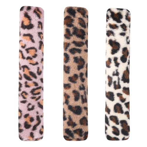 猫のためのキャットニップ枕、猫キック玩具,インタラクティブな子猫の歯が生えるスティック3x - ソフトヒョウ柄のおもちゃぬいぐるみペットピュークッション