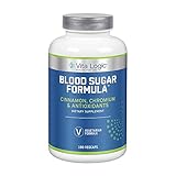 Vita Logic Blood Sugar Formula | Healthy Blood Sugar & Glucose Metabolism Support w/Cinnamon, Chromium & Antioxidants | 180 Veg Caps