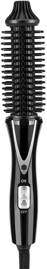 Curling Iron Foldable, Ceramic Tourmaline Anion Hair Brush Curling Iron Hair Styling Tools with Anti Scald Handle for All Hair Types (US Plug 110‑240V)