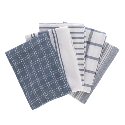 LA CASA DELLE COSE strofinacci da cucina 100% cotone 50x70 cm set da 5