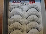 MODEL 21 False Fake Lashes, No. 28 Eyelashes 10 Pairs