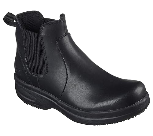 Skechers Women's Work Chelsea SR Industrial Shoe, BLK, 7.5