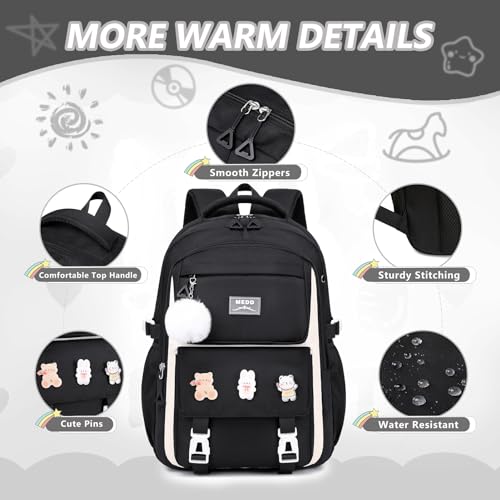 GeeWin Mochila para meninas, mochila escolar para adolescentes, meninas, crianças, escola primária,