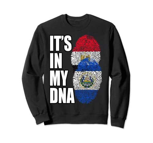 Bandiera Egiziana e Salvadoriana Mix Heritage Felpa