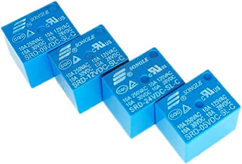 Relais 12V SRD-12VDC-SL-C de 10A et mini relais T73 pour circuit imprimé
