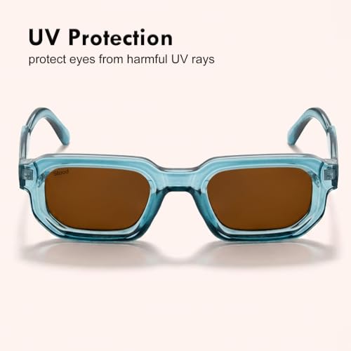 Image of Stood Square Sunglasses | UV Protected | Polycarbonate Frame | Shiny Finish | Men & Women | SG-STD0025