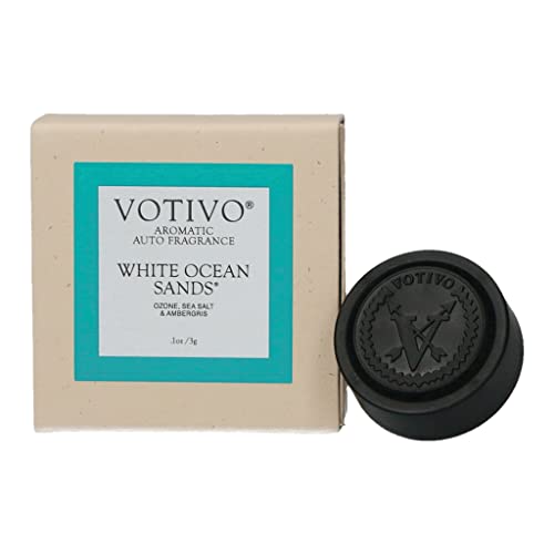VOTIVO Aromatic Highly Fragranced Auto Vent Clip Car Air Freshener-White Ocean Sands VOTIVO Aromatic Highly Fragranced Auto Vent Clip Car Air Freshener-White Ocean Sands