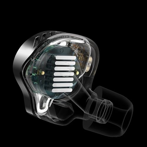 Image of Linsoul KZ PRX 4th Generation Flat Drive High-end In-Ear In-Ear Earbuds with Reclosable Design, Balanced 3-Frequency Sound Quality Expression, Ergonomic Design Earphones, Adopts Powerful N52 Magnet