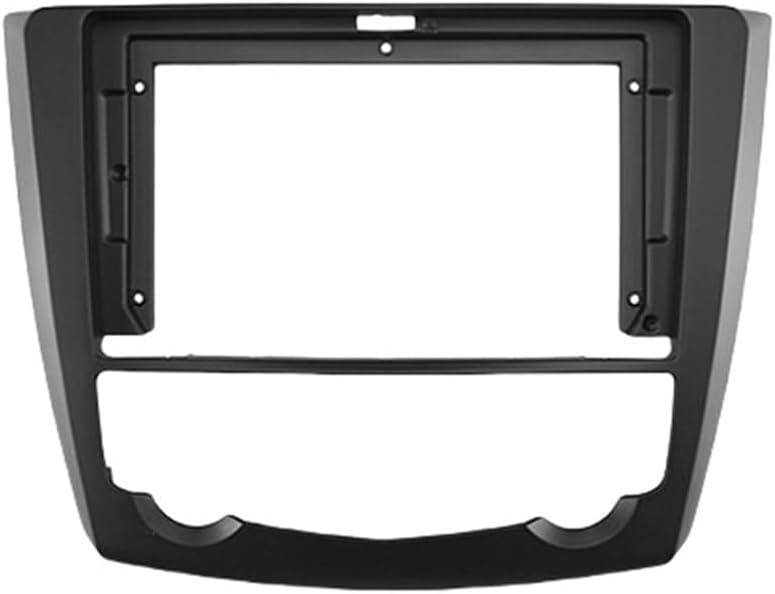 Car Android Radio Frame Compatible for Renault Kadjar 2015-2017 9 Inch 2DIN Fascia Stereo Panel 16PIN Harness Wire Canbus Power Cord(Frame)