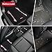 Rubbermaid Car Floor Mat, Heavy Duty All-Weather Car Mats Full Set with Dual-Tone Pink Aluminum Inserts – Universal Fit, Anti-Slip Backing, Trim-to-Fit for Most SUV, Sedan, Van
