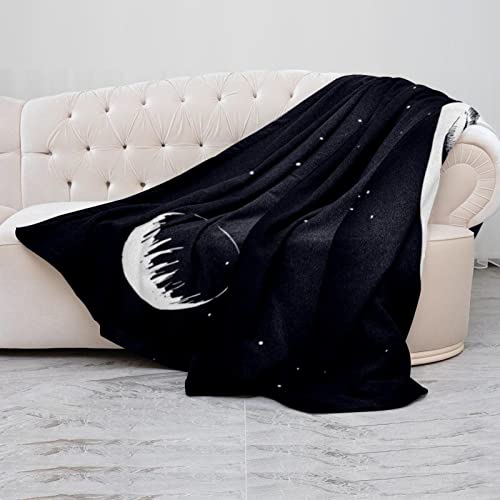 Couverture astronaute lune plaid lit canapé microfibre douce 150x130 - 5