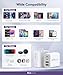 40W USB C Charger Block, 2-Pack 4-Port Type C Fast Charging Brick Dual PD&QC Wall Plug Adapter Compatible for iPhone13/14/15/16/17 Pro/Pro Max/iPad, Airpods, iwatch, Samsung Galaxy