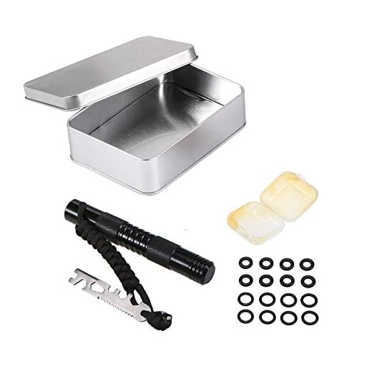 Lixada Fire Piston Kit,Fire Starter Kit Fire Starting Tool with Paracord,Bottle Opener,Cutter, Hex Wrench Gift for Outdoor Camping Hiking Survival
