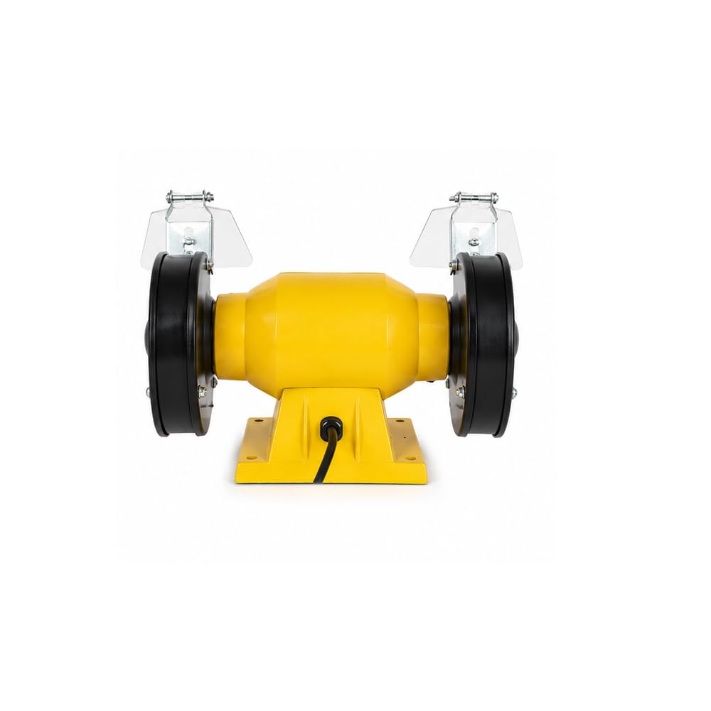 GrecoShop Smerigliatrice da Banco Doppia Mola 125 mm 120W, Affilatrice Elettrica da Banco per Metallo e Utensili, Motore Compatto e Potente, Ideale per Officina, Fai da Te e Lavorazioni di Precisione
