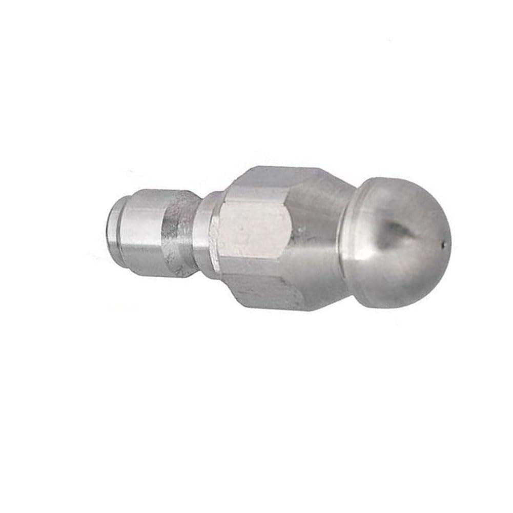 Dysze do myjek ciśnieniowych, Gwintowana myjka ciśnieniowa Dysza do czyszczenia kanalizacji, 1/8-1/2 cala, 1/2/5 szt(1 Hole in Front/3 Holes in Back 1/4 Quick Plug,5pcs)