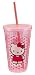 Vandor 18151 Hello Kitty 18 oz Acrylic Travel Cup with Lid and Straw, Pink