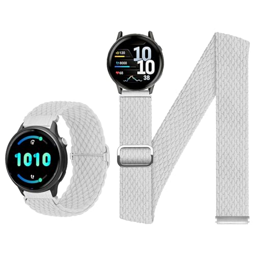 BALALA 18 20 22 mm Tobillo/Arm Band Compatible con Garmin Watch Pulsera de tobillo de nailon trenzado elástico, 22mm, Nailon, Sin piedra preciosa
